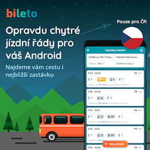 Bileto - chytré jízdní řády 0.9.10 APK + Mod (Free purchase) for Android