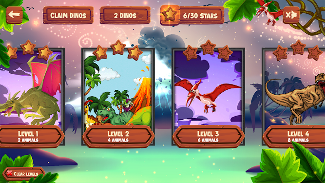 #3. Dinosaur Memory World - Game (Android) By: DIVER APPs