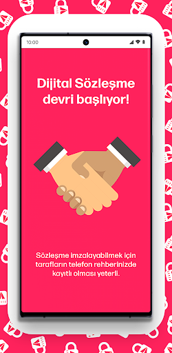Android application imza.io mobile screenshort
