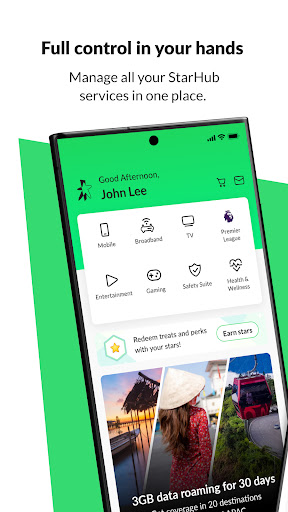 Android application StarHub App screenshort