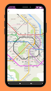 Mapa del metro de Delhi (dmrc)