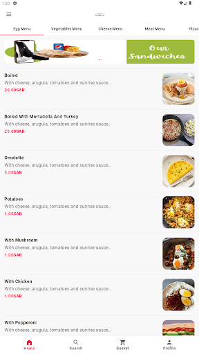 Android application 38Sandwich screenshort