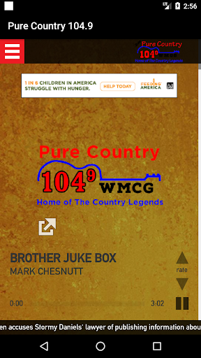 Android application Pure Country 104.9 screenshort