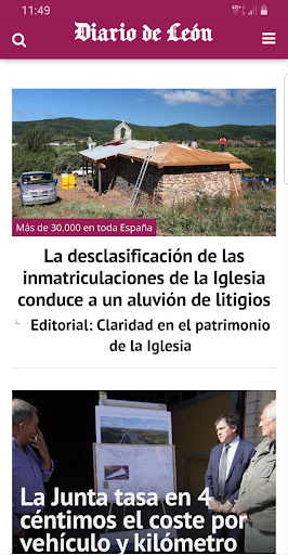 Android application Diario de León screenshort