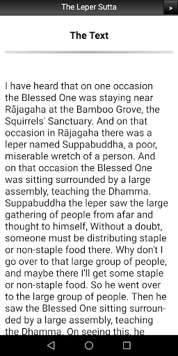 The Leper Sutta - Buddhism Screen 2
