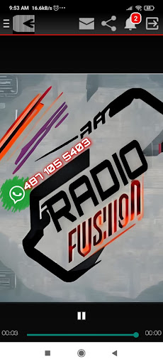 Android application RADIO FUSIÓN screenshort