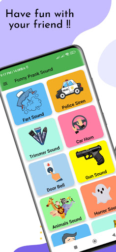Android application Prank sound , Fart & Animal screenshort