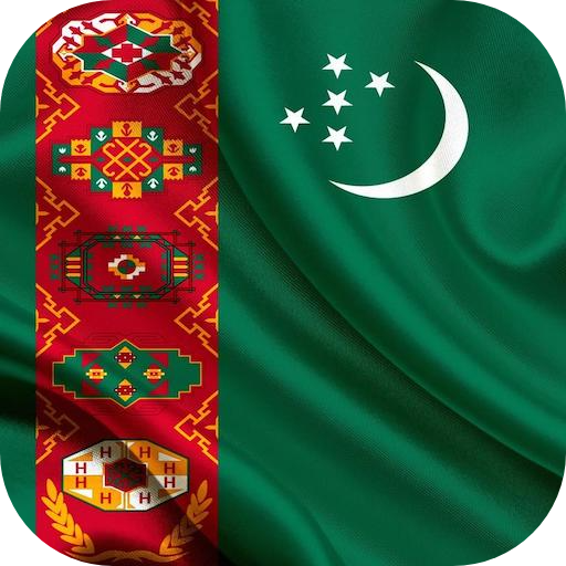 Flag of Turkmenistan Wallpaper logo