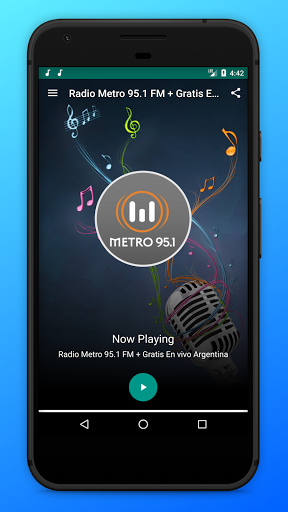 Android application Radio Metro 95.1 Sonido Urbano screenshort