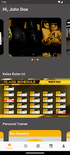 Android application FitByForce screenshort