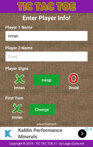 Tic Tac Toe Screen 3