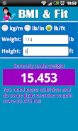 BMI Fit Screenshot