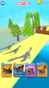 Dino Transform : Run Race 3D