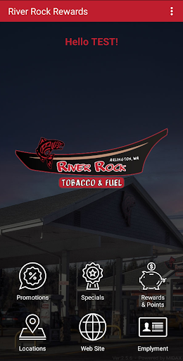 Android application River Rock Rewards screenshort