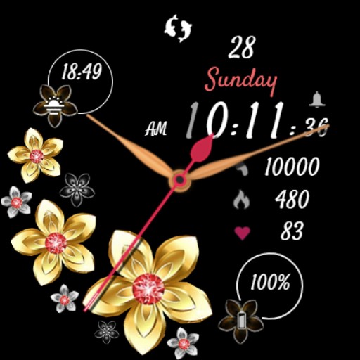 Golden Flowers Luxury Dial logo