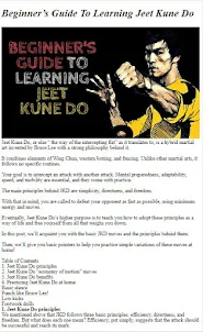 Jeet Kune Do Training Tips