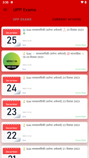 Android application UPP Exam: Constable, SI, JW screenshort