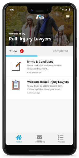 Android application Ralli Injury Lawyers screenshort