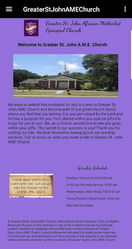 Android application Greater St. John AME Church screenshort