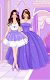 screenshot of Purple princess dress up