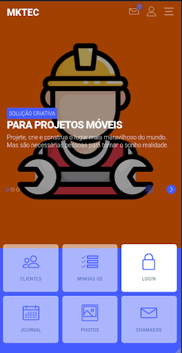 Android application Tecnico Provedor screenshort