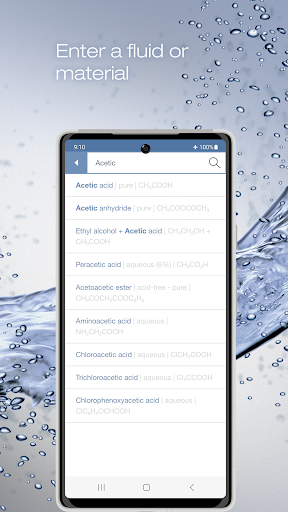 Bürkert resistApp Screen 2