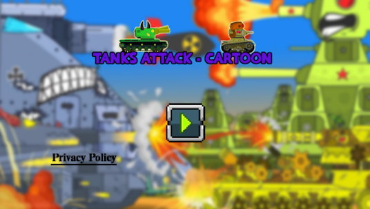 Tanks attack the enemy Cartoon