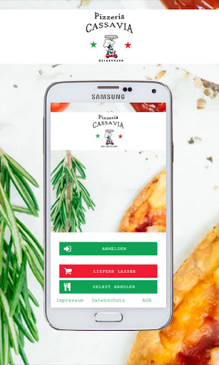Android application Pizzeria Cassavia screenshort