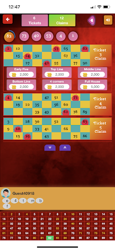 Tambola- 90 Balls Bingo/Housie Screen 2