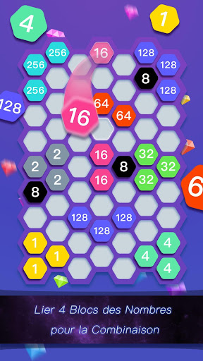 Hexa Cell-Jeu de Puzzle de Lien du Bloc des Nombre 