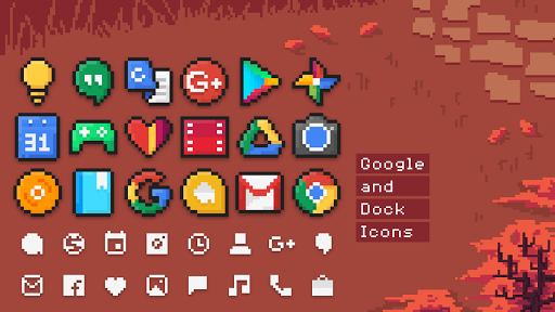 PixBit - Pixel Icon Pack - Personalization - apps