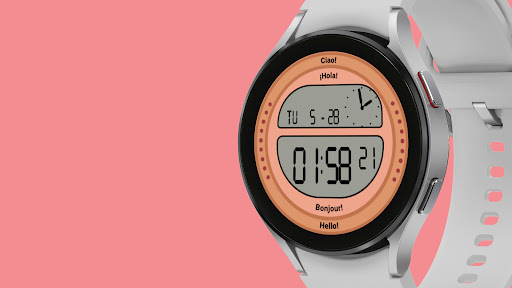 Pink Oval Watch Face screenshot 14