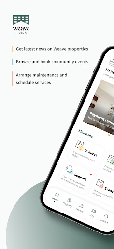 Android application Weave Living screenshort