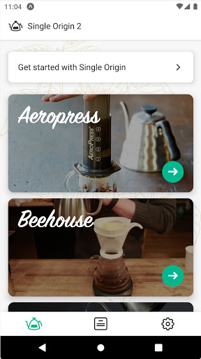 Android application Single Origin 2 screenshort