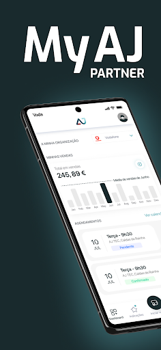 Android application MyAJ Partner screenshort