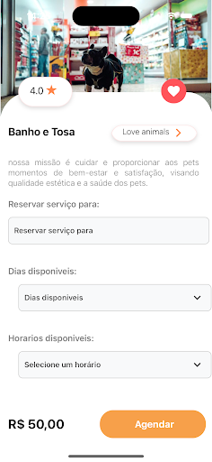 Android application Pets Meeting screenshort