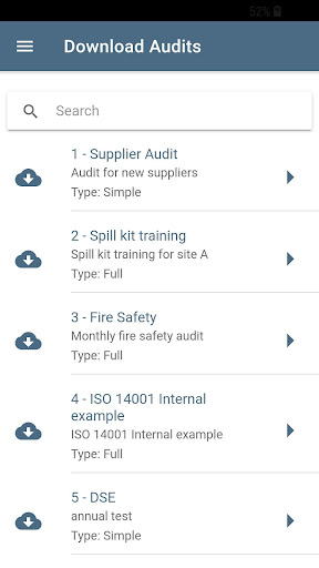 MY Audits Screen 2