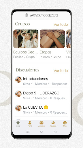 Android application Universo Poderosas App screenshort