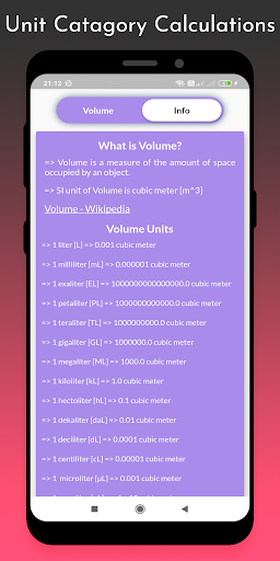 Unit Converter Screen 3