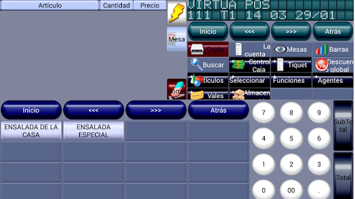 Virtua Pos, Virtual POS TPV Screen 2