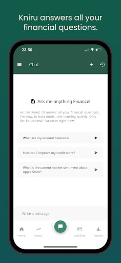 Kniru: AI-Powered Finance Screen 2