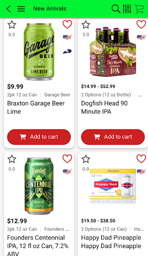 Android application The Beer & Beverage Shoppe screenshort