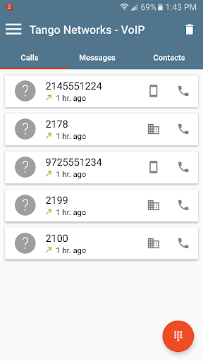 Tango Networks Communicator Screen 2
