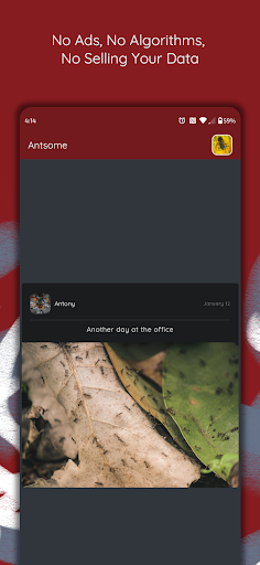 Android application Antsome screenshort