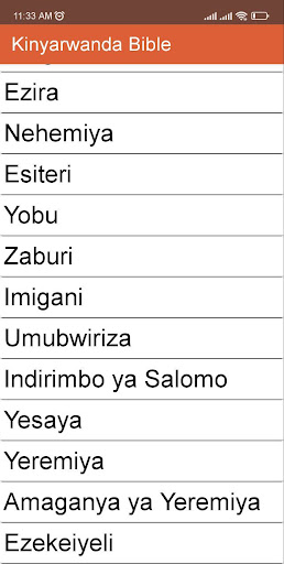 Android application Kinyarwanda Bible screenshort