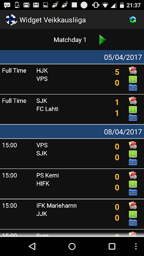 Widget Veikkausliiga - v5.1.1