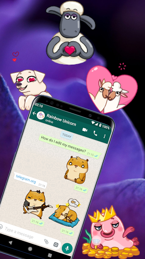 WASticker animals in motion Screen 2