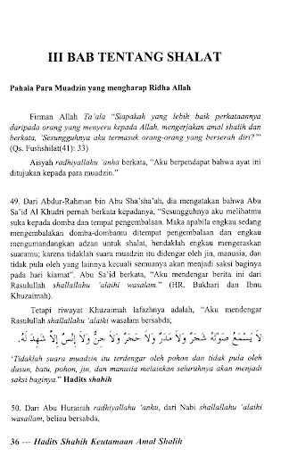 Hadits Shahih Amal Shalih