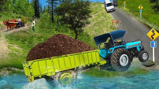 Heavy Tractor Trolley Game 3D