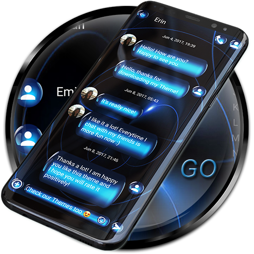 SMS Theme Sphere Blue - black 400 Icon